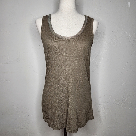 NWT Dylan Vintage Beaded Racerback Tank Top Size Small - Picture 1 of 11